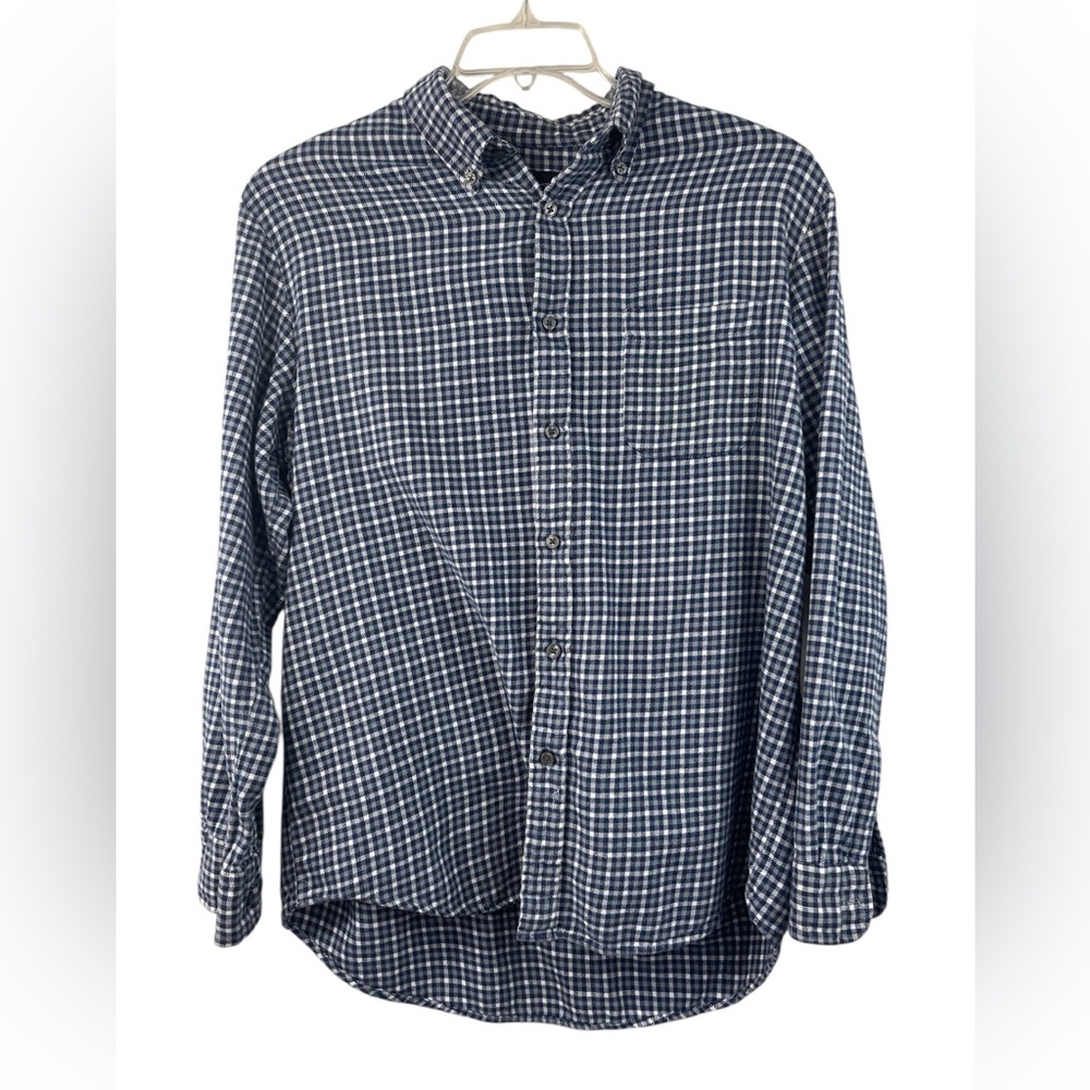 JA John Ashford 100% cotton flannel plaid shirt. Size large GUC